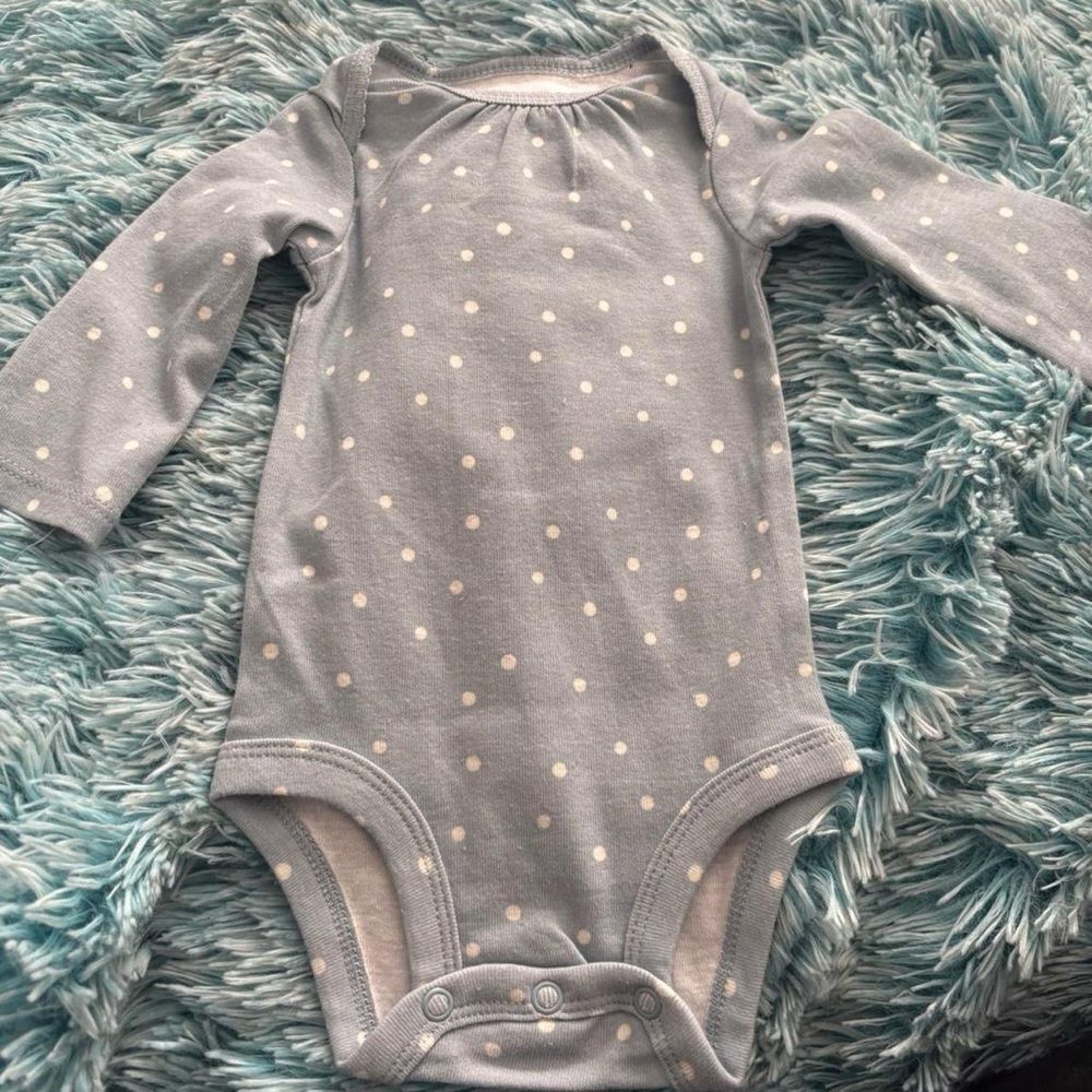 Carter's Blue & White Polka Dot One-Piece — NWOT 3M